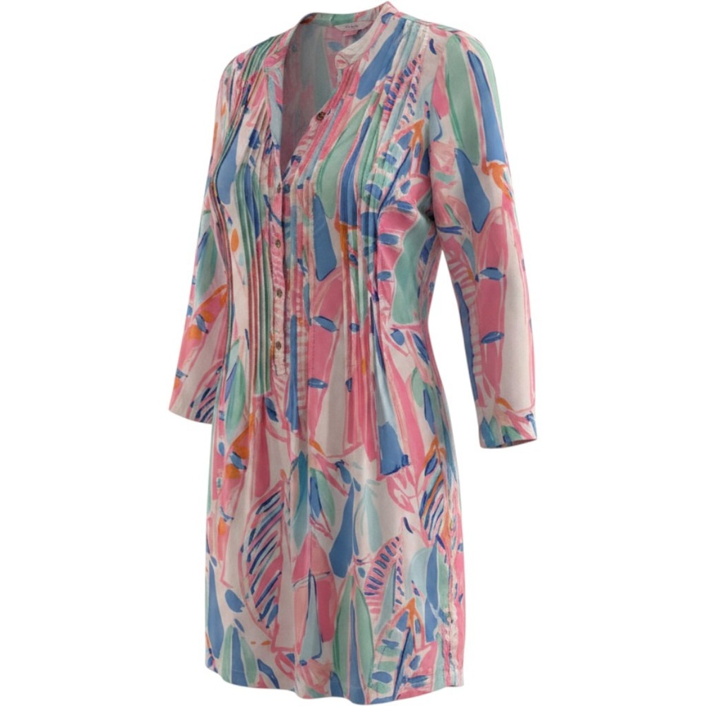 Lilly Pulitzer Sarasota Tunic Dress Women XS Pink Blue Out to Sea Coastal Preppy